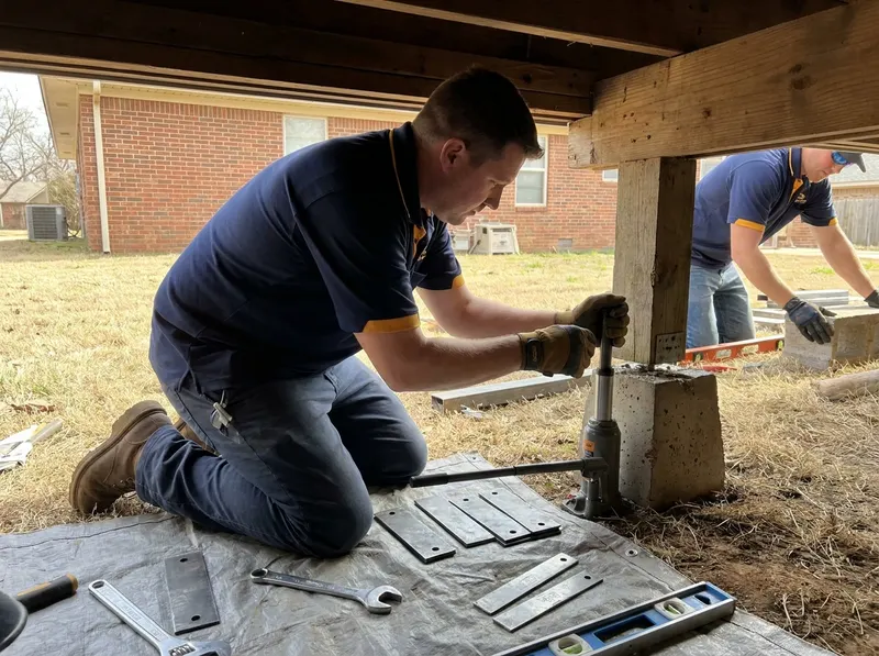 Pier-and-Beam Foundation Repair in Norman, OK